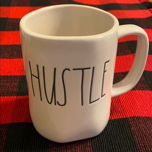 Rae Dunn HUSTLE coffee mug